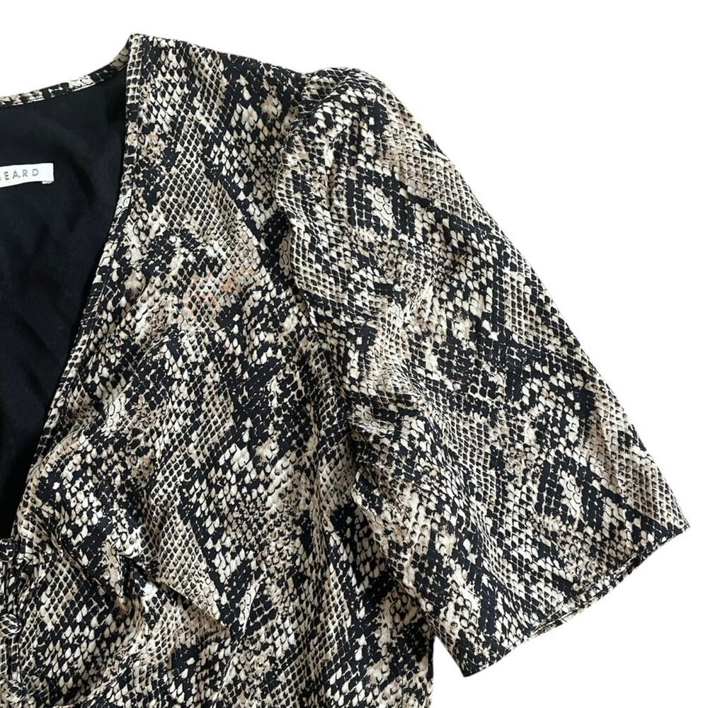 Veronica Beard Ried Python Snake Print Short Slee… - image 3
